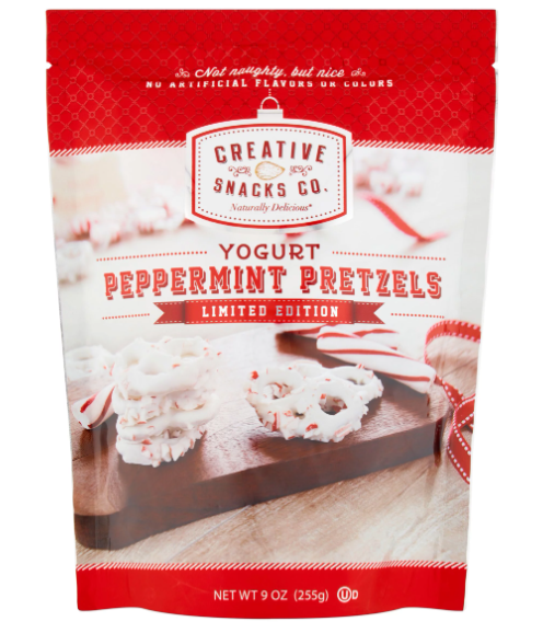 Creative Snacks- Yogurt Peppermint Covered Pretzels- 255g